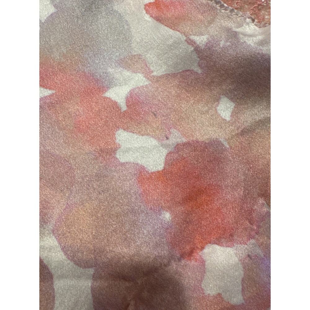 Naked Princess Women’s Silk Ella Romper Lingerie Pink Petal Print Silk Lace READ - Picture 11 of 11